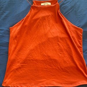 Rust color high neck tank